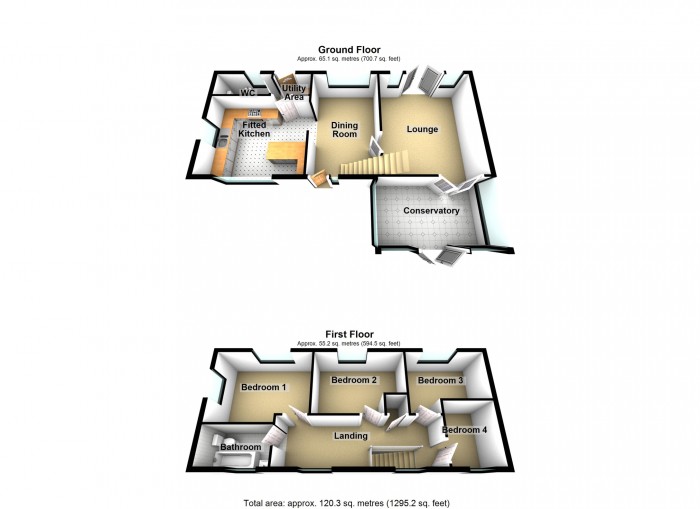 Floorplan for Brecon Rise, Pant, Merthyr Tydfil, Merthyr Tydfil