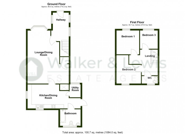 Floorplan for Eleventh Avenue, Galon Uchaf, Merthyr Tydfil, CF47 9SU