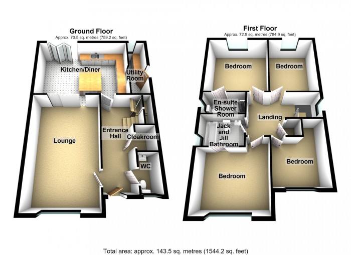 Floorplan for Cwm Woods Grove, Heolgerrig, Merthyr Tydfil,