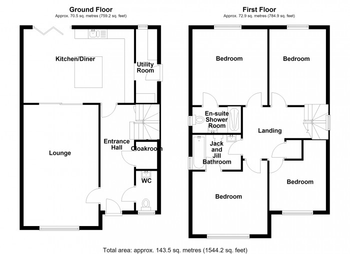 Floorplan for Cwm Woods Grove, Heolgerrig, Merthyr Tydfil,