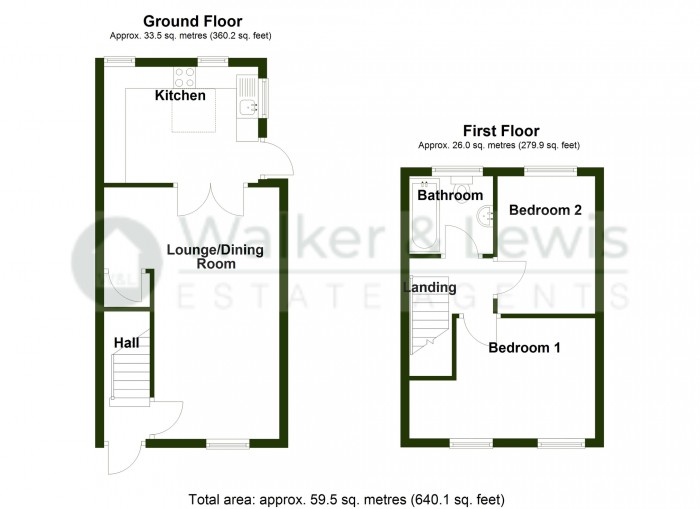 Floorplan for Greys Place, Merthyr Vale, Merthyr Tydfil, CF48 4RR