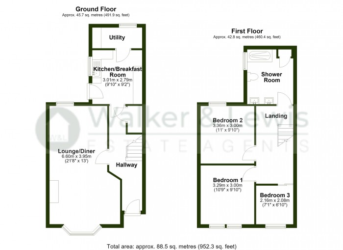 Floorplan for High Street, Porth, Rhondda Cynon Taf