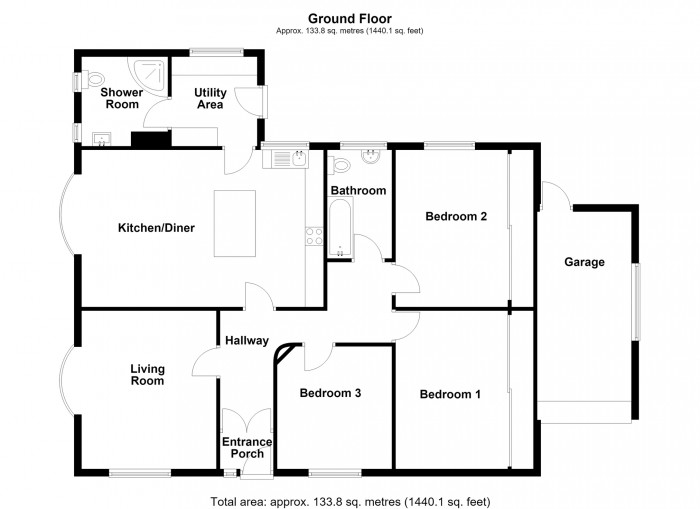 Floorplan for Penydarren Park, Merthyr Tydfil,