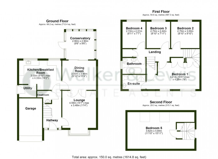 Floorplan for Willow Close, Beddau, Pontypridd, Rhondda Cynon Taf