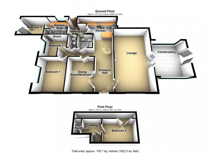 Floorplan for Casa Mea, Tai Mawr Way, Merthyr Tydfil, CF48 1LN