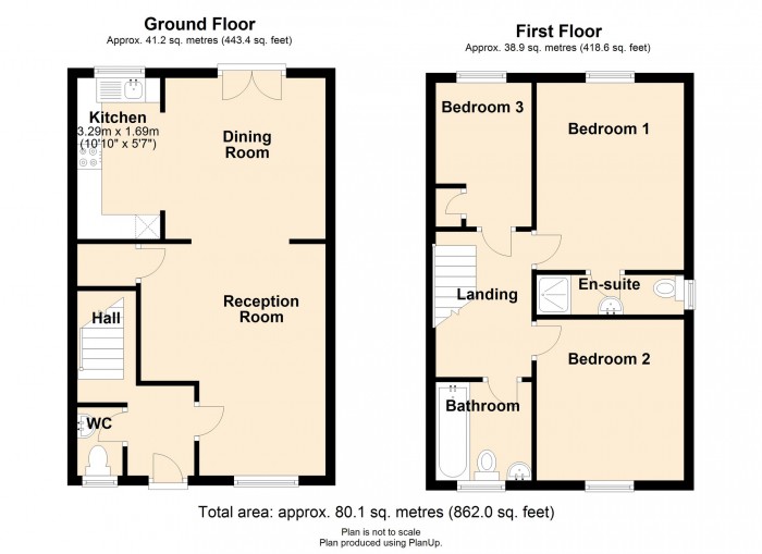 Floorplan for Heritage Court, Merthyr Tydfil, CF47 9AQ