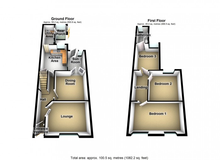Floorplan for Brynmorlais Street, Merthyr Tydfil, CF47 9YE