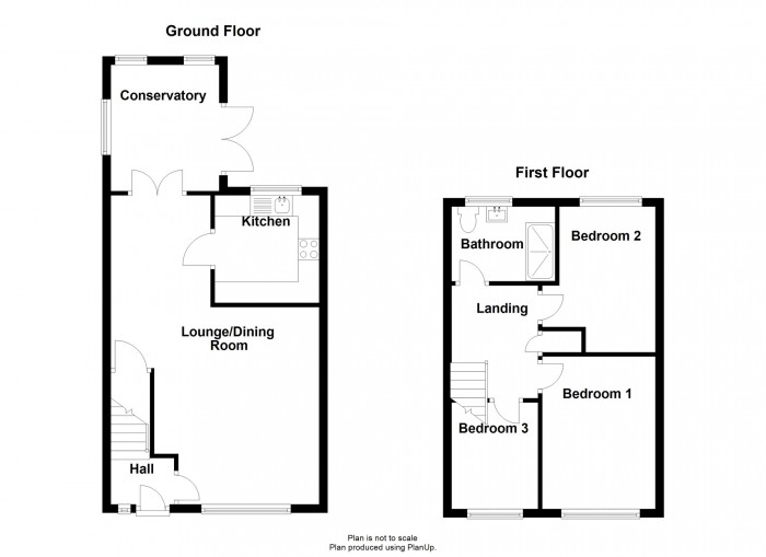 Floorplan for Brecon Rise, Pant, Merthyr Tydfil, CF48 2EF