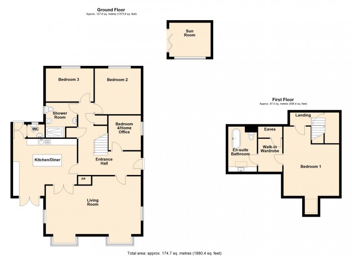 Floorplan for Vaynor Lane, Cefn Coed, Merthyr Tydfil, CF48 2HE