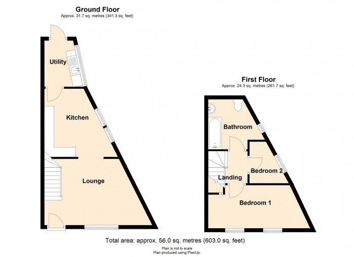 Floorplan for Troedyrhiw Road, Porth, Rhondda Cynon Taf, CF39 0LY