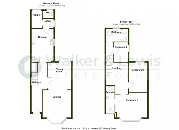 Floorplan for Brynhyfryd Villas, Cardiff Road, Troedyrhiw, Merthyr Tydfil, CF48 4LG