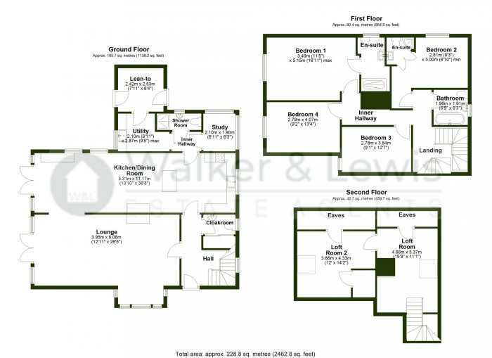 Floorplan for Heol Y Parc, Efail Isaf, Pontypridd