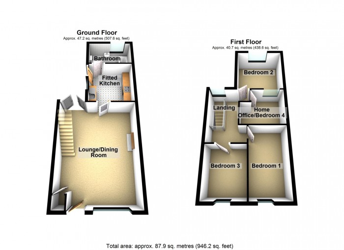 Floorplan for Hodges Street, Merthyr Tydfil