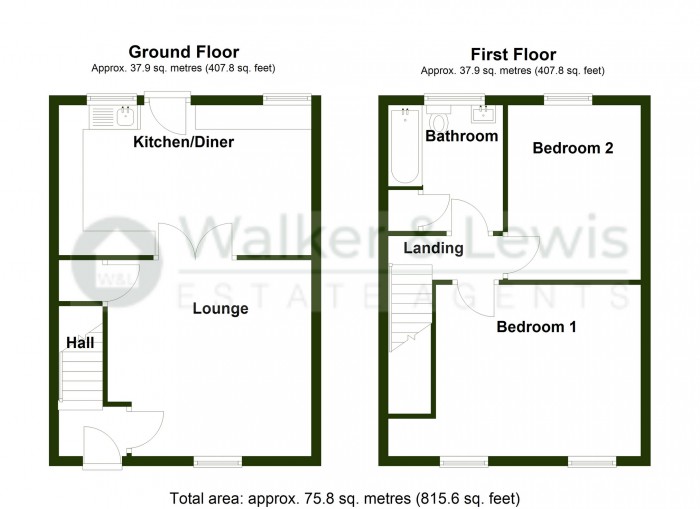 Floorplan for High Street, Dowlais Top, Merthyr Tydfil, CF48 3PW