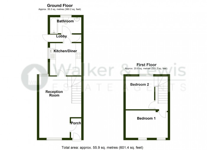 Floorplan for Brynglas Street, Merthyr Tydfil, Cf47 9UT
