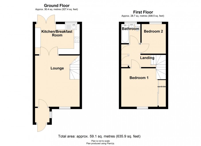 Floorplan for Trevithick Gardens, Merthyr Tydfil, CF47 0RP,