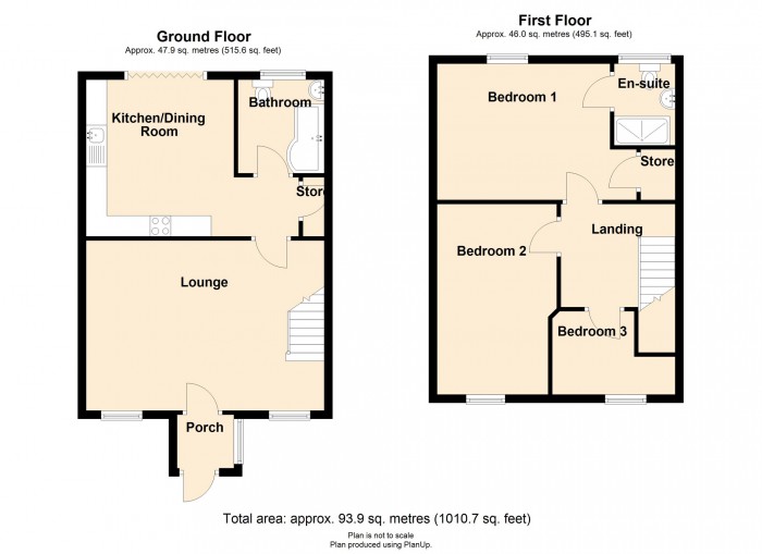 Floorplan for Heolgerrig, Merthyr Tydfil, CF48 1SB