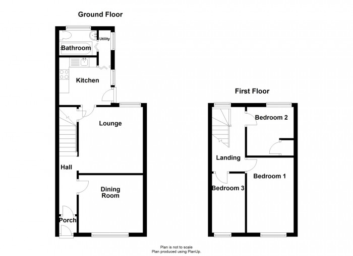 Floorplan for Station Terrace, Dowlais, Merthyr Tydfil, CF48 3PU