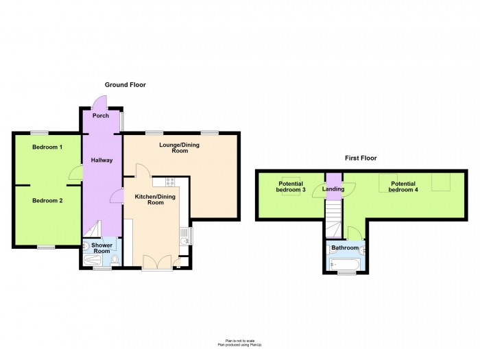 Floorplan for Brongelli, Swansea Road, Merthyr Tydfil, CF48 1HT