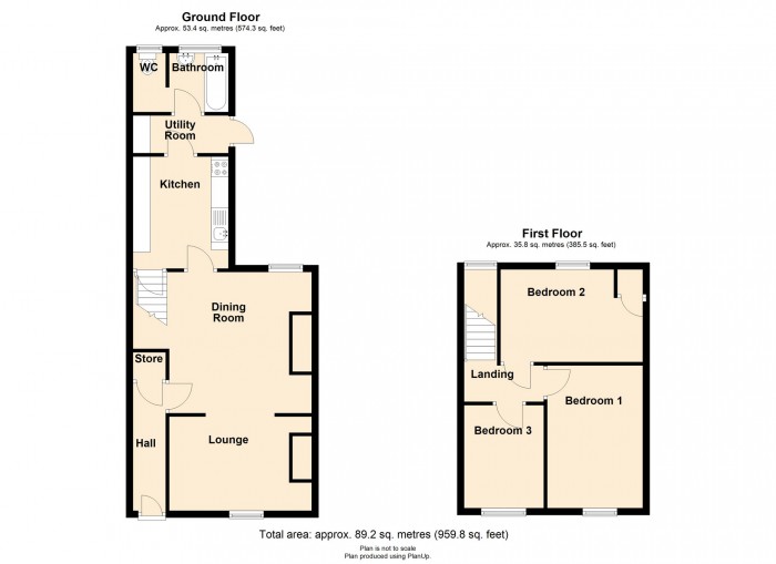 Floorplan for Dan-y-Parc, Merthyr Tydfil
