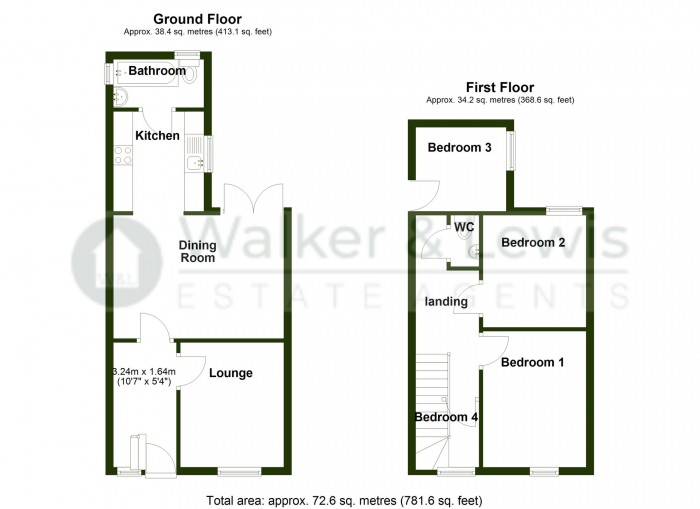 Floorplan for Pantglas Road, Aberfan, Merthyr Tydfil, CF48 4QH