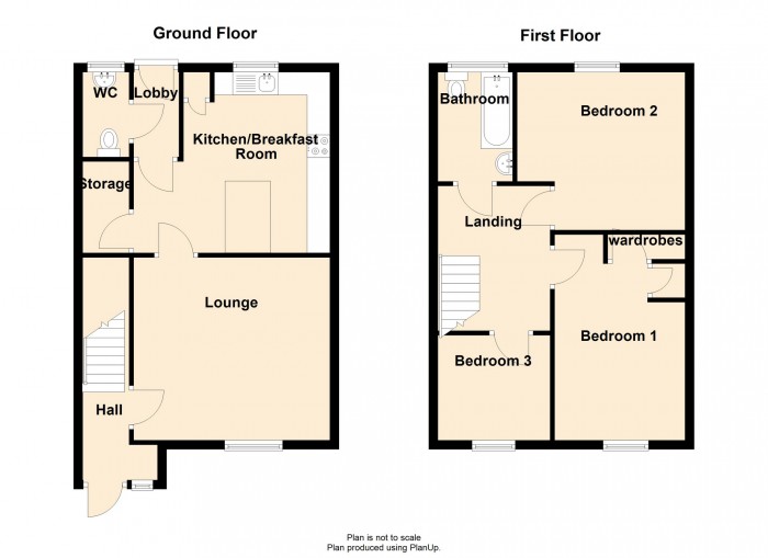 Floorplan for Maerdy View, Rhymney, Tredegar, Caerphilly, NP22 5LJ