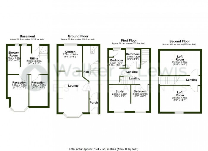 Floorplan for Broadway, Pontypridd