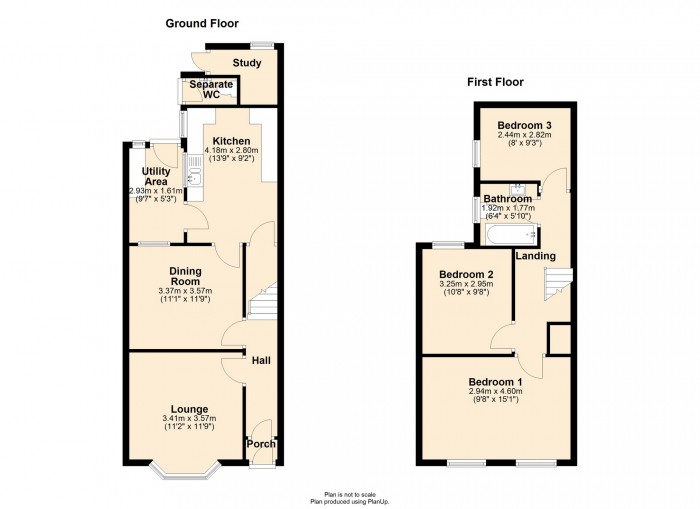 Floorplan for Garth View, Church Village, Pontypridd