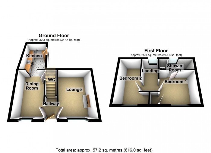 Floorplan for Newcastle Street, Merthyr Tydfil