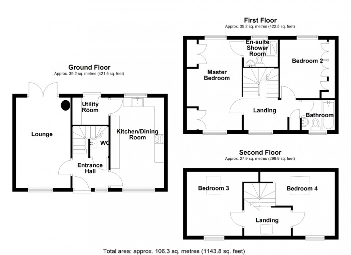 Floorplan for Blaenau'r Cwm, Merthyr Tydfil