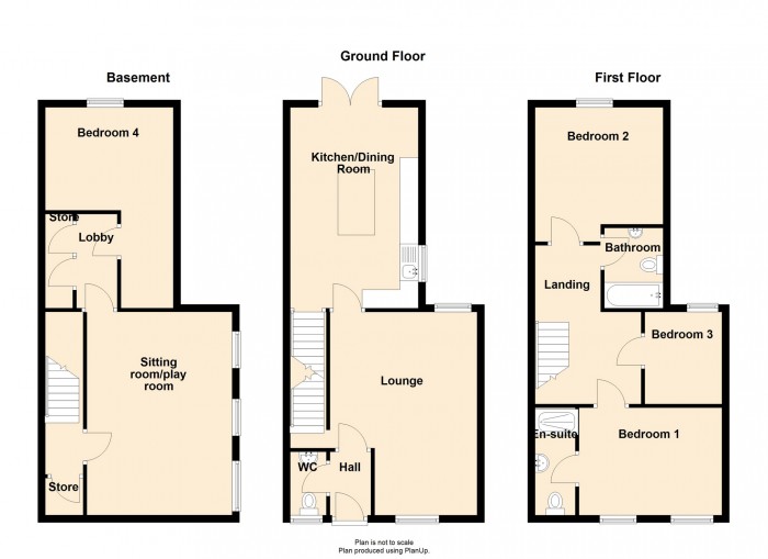 Floorplan for Church Street, Penydarren, Merthyr Tydfil, CF47 9HS
