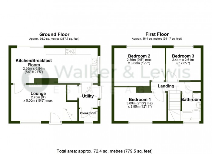 Floorplan for Heol Celyn, Church Village, Pontypridd