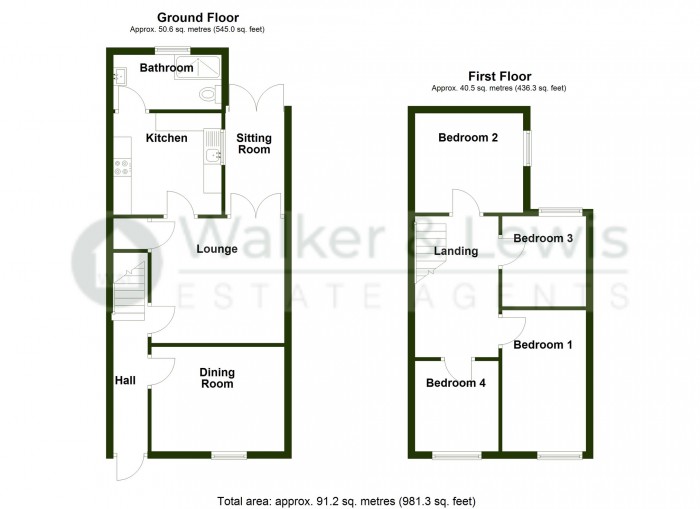 Floorplan for Ernest Street, Merthyr Tydfil, CF47 0YP