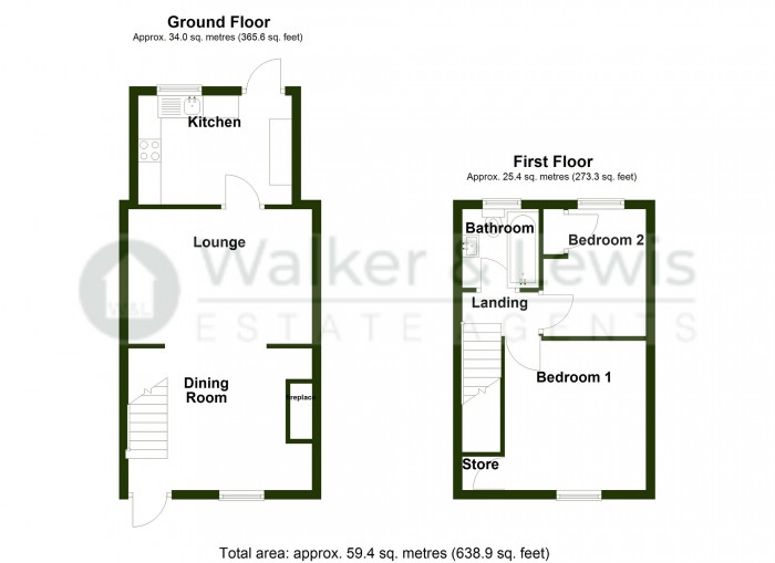 Floorplan for Llewelyn Street, Dowlais, Merthyr Tydfil, CF48 3SP