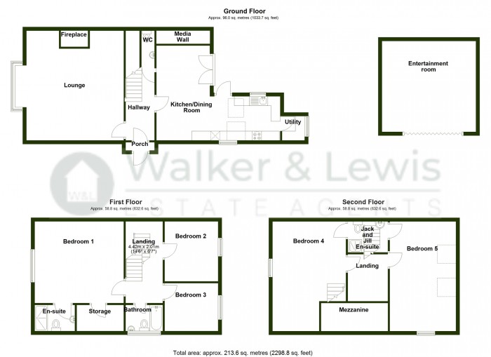 Floorplan for The Grove, Merthyr Tydfil, CF47 8YR