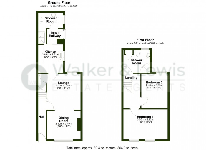 Floorplan for King Street, Pontypridd