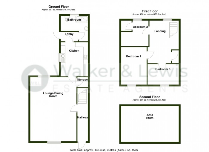 Floorplan for Chapel Street, Abercanaid, Merthyr Tydfil, CF48 1NJ