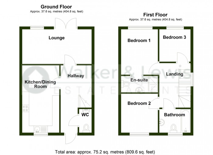 Floorplan for Kingfisher Crescent, Merthyr Vale, Merthyr Tydfil, CF48 4TL