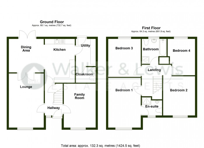 Floorplan for Plot 27 Ty Newydd Heights, Trefechan, Merthyr Tydfil