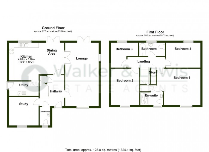 Floorplan for Plot 35 Ty Newydd Heights, Trefechan, Merthyr Tydfil