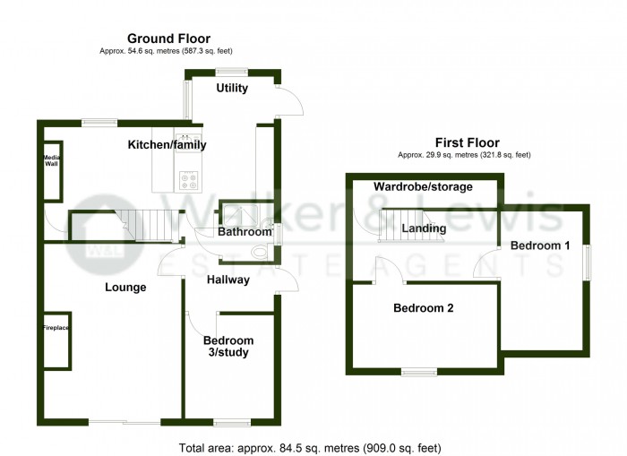 Floorplan for Mount View, Merthyr Tydfil, CF47 0UX