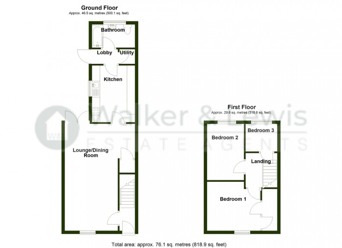 Floorplan for Council Street, Merthyr Tydfil, CF47 9DX