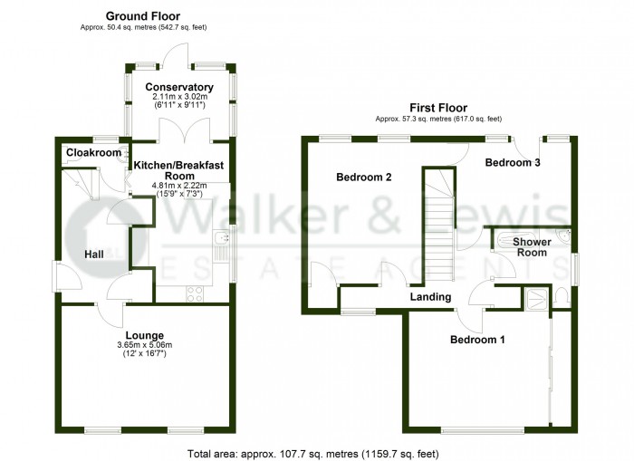 Floorplan for Summerfield Drive, Llantrisant, Pontyclun