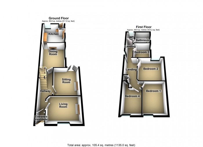Floorplan for Highland View, Merthyr Tydfil