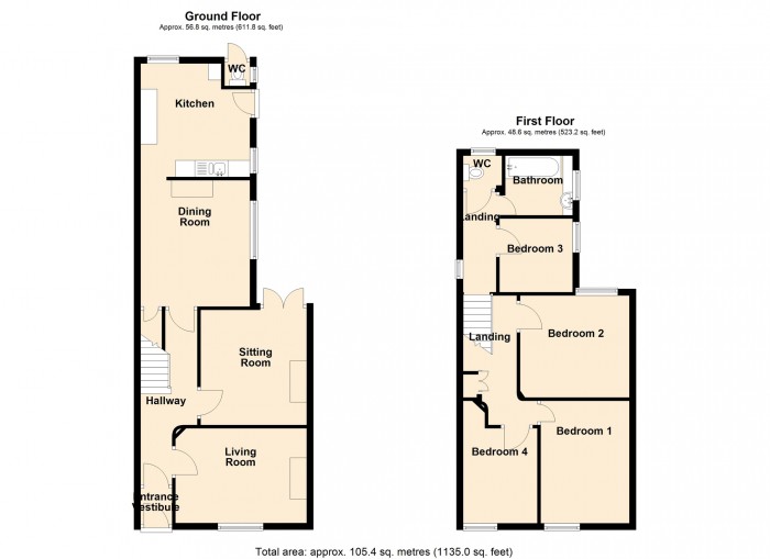 Floorplan for Highland View, Merthyr Tydfil
