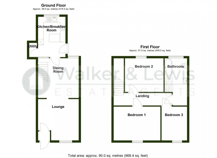 Floorplan for High Street, Cefn Coed, Merthyr Tydfil, CF48 2PN
