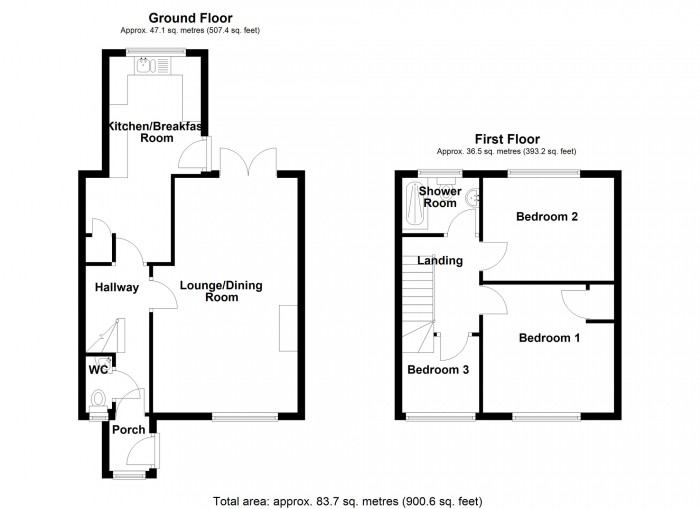 Floorplan for Garden City, Merthyr Tydfil