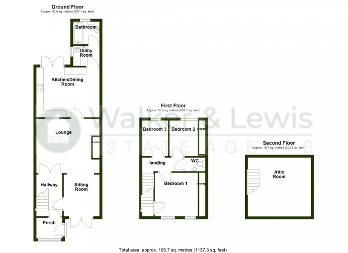 Floorplan for Mansfield Terrace, Merthyr Tydfil, CF47 0LB