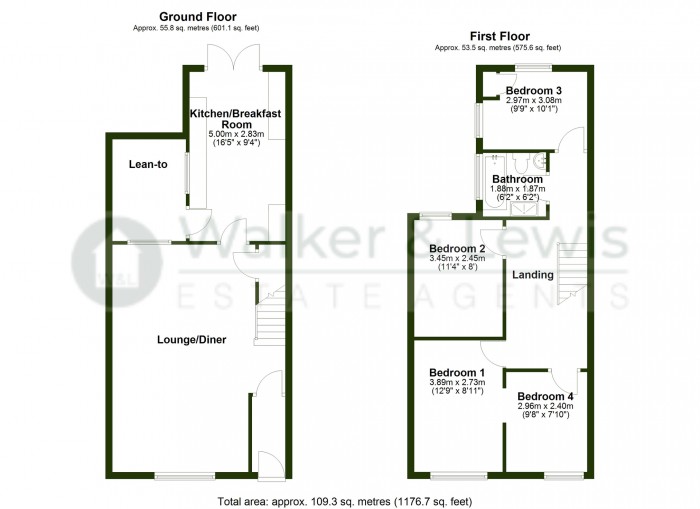 Floorplan for Robert Street, Ynysybwl, Pontypridd