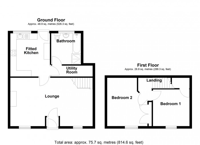 Floorplan for Morgan Street, Merthyr Tydfil